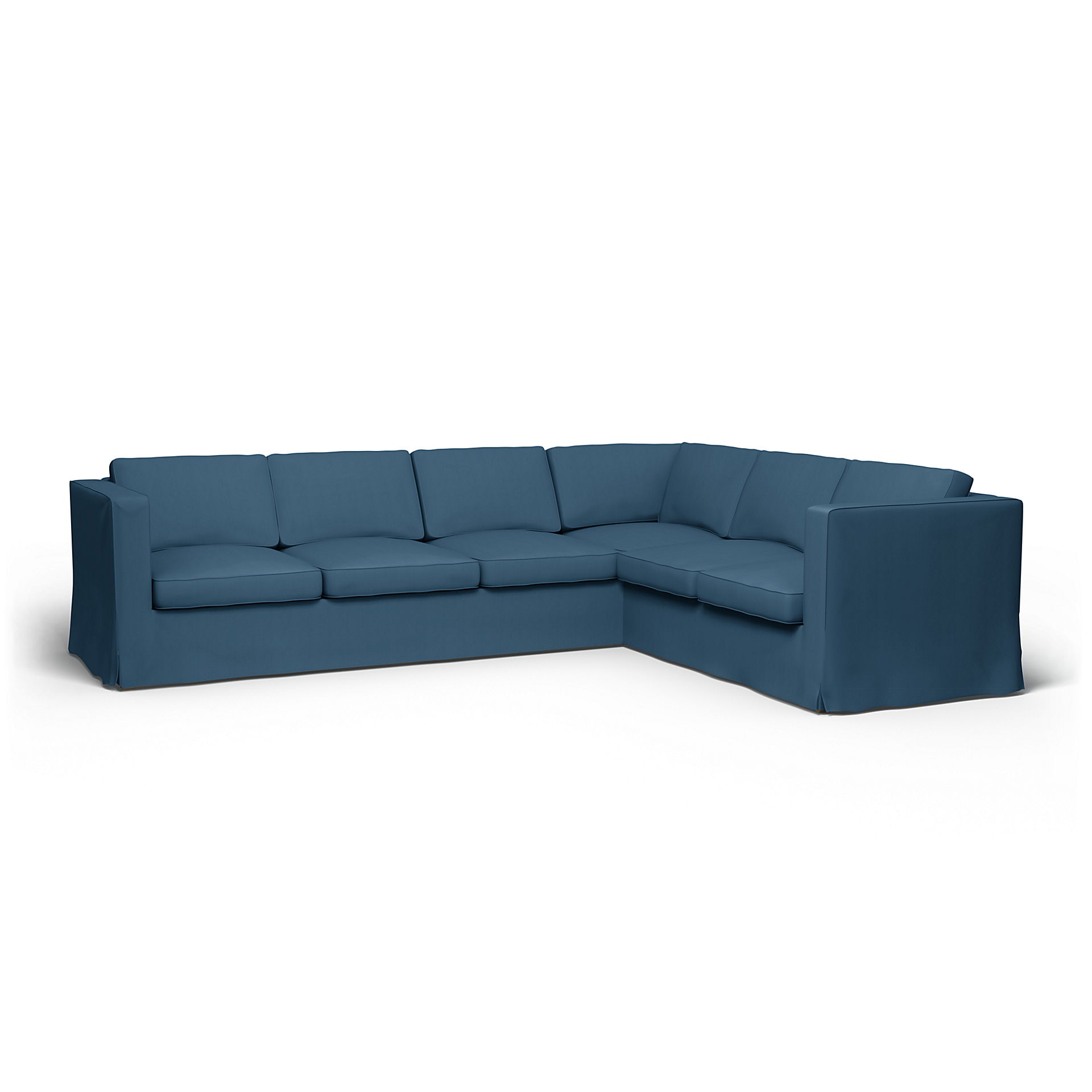 IKEA - Karlanda Corner Sofa Cover (3+2), Real Teal, Cotton - Bemz