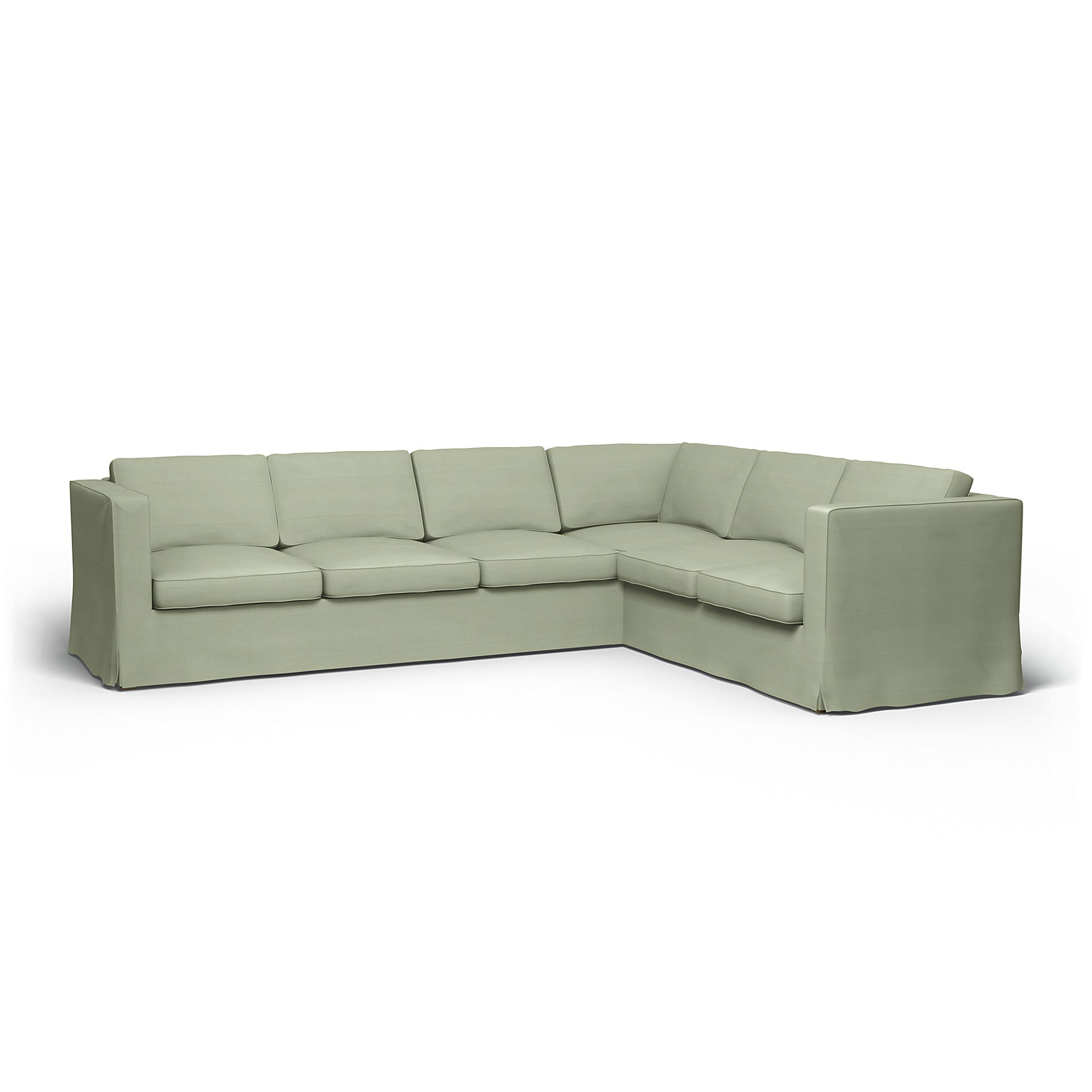 IKEA - Karlanda Corner Sofa Cover (3+2), Seagrass, Corduroy - Bemz