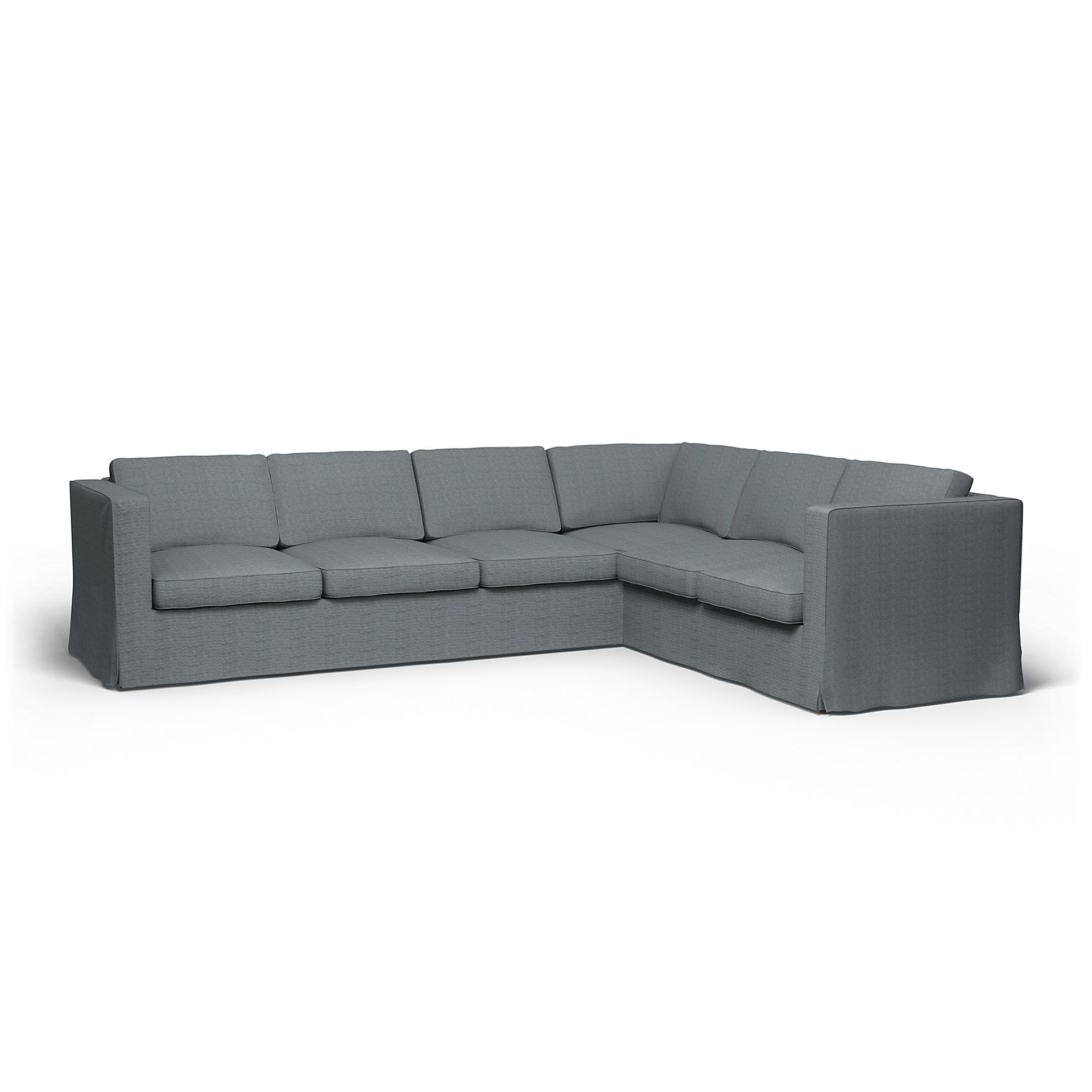 IKEA - Karlanda Corner Sofa Cover (3+2), Denim, Cotton - Bemz