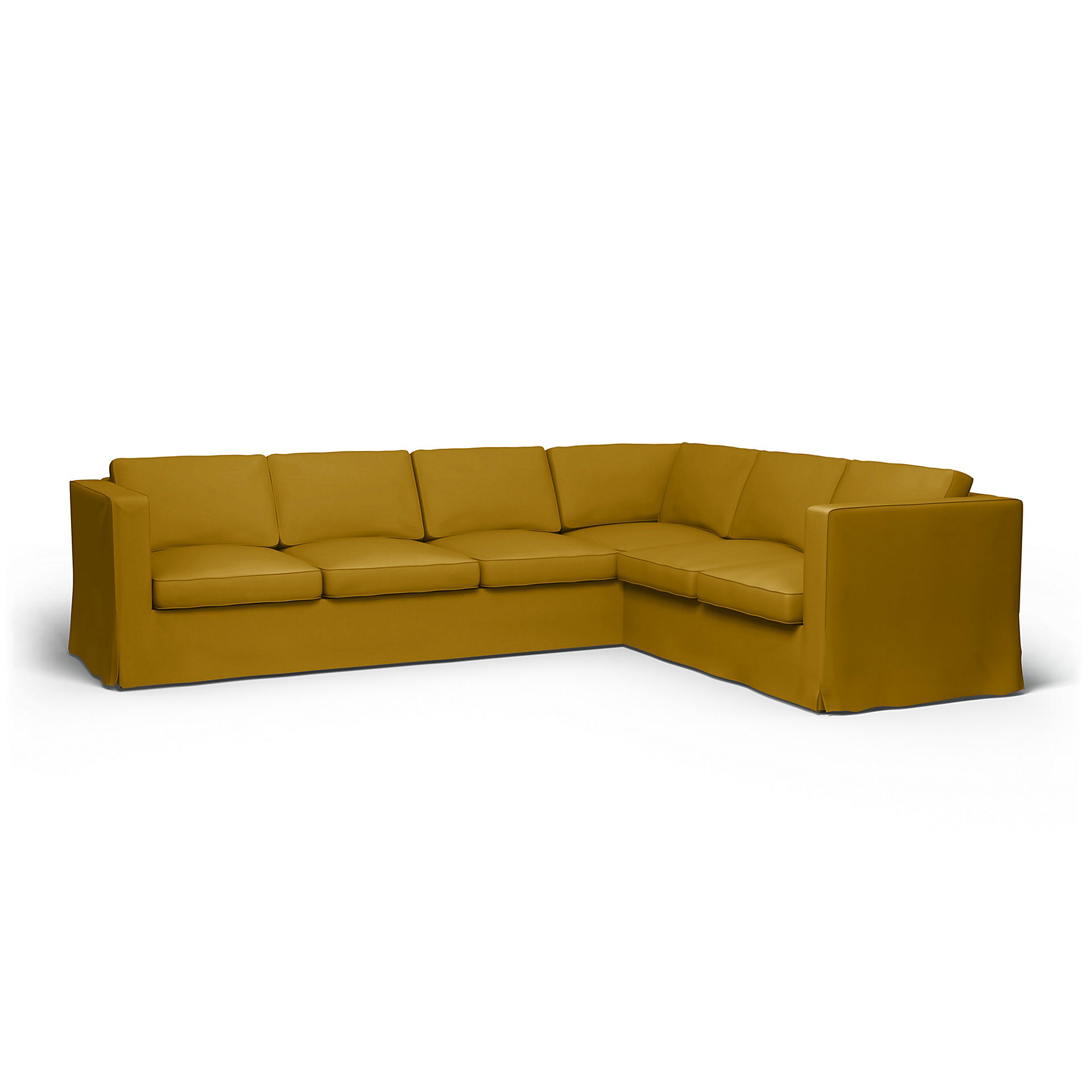 IKEA - Karlanda Corner Sofa Cover (3+2), Dijon, Velvet - Bemz