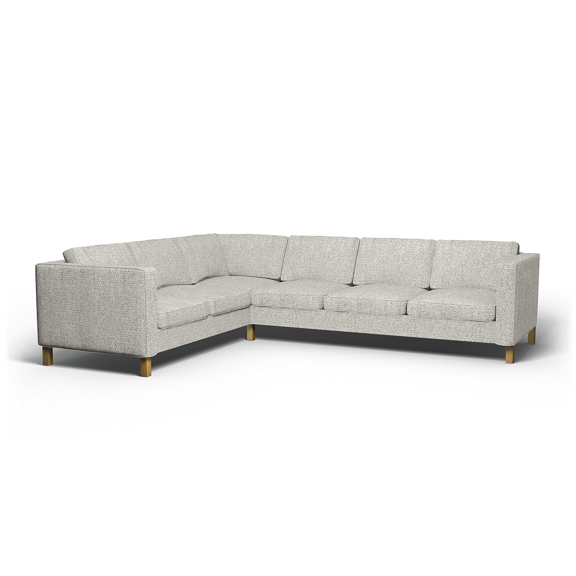 IKEA - Karlanda Corner Sofa Cover (2+3), Driftwood, Boucle & Texture - Bemz