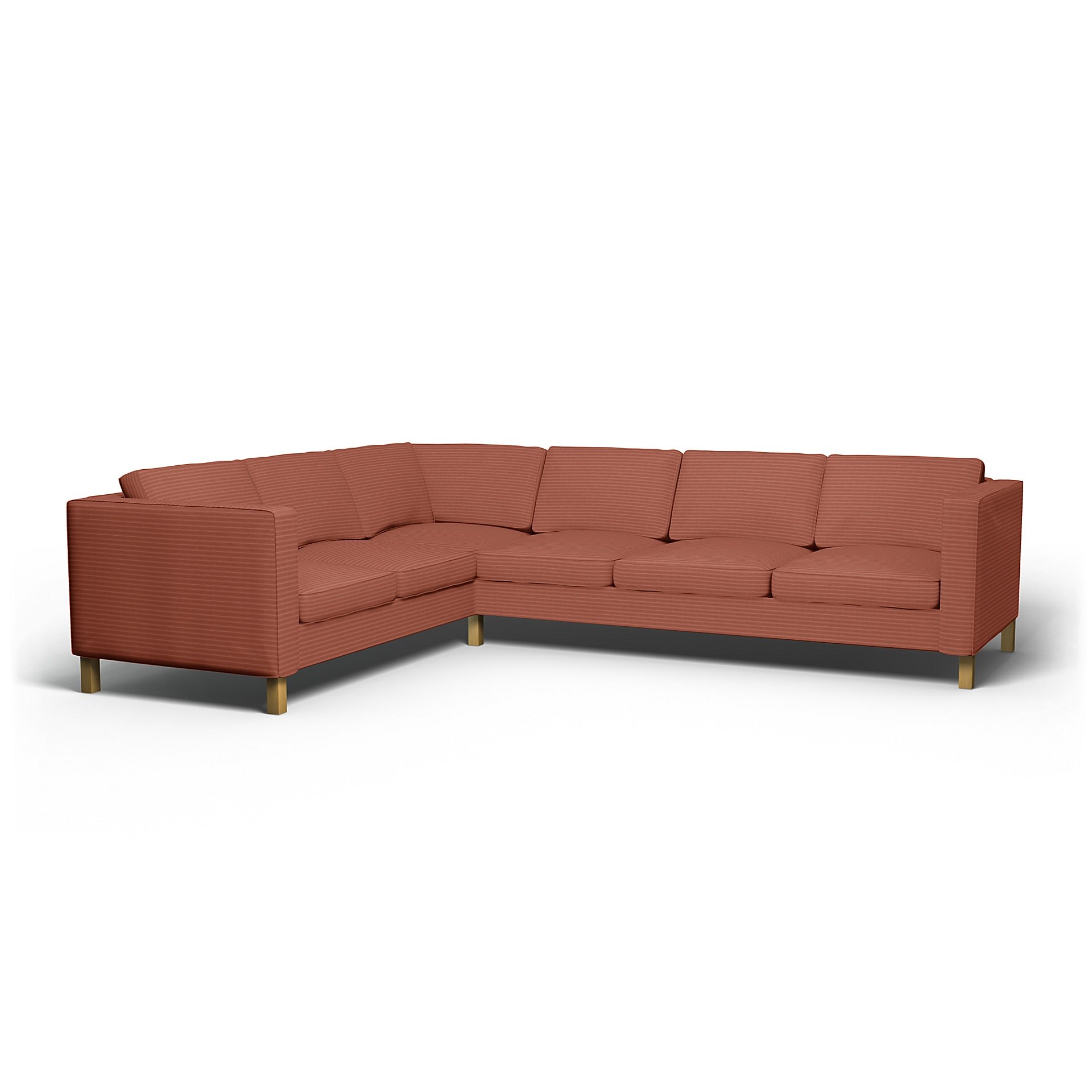 IKEA - Karlanda Corner Sofa Cover (2+3), Retro Pink, Corduroy - Bemz