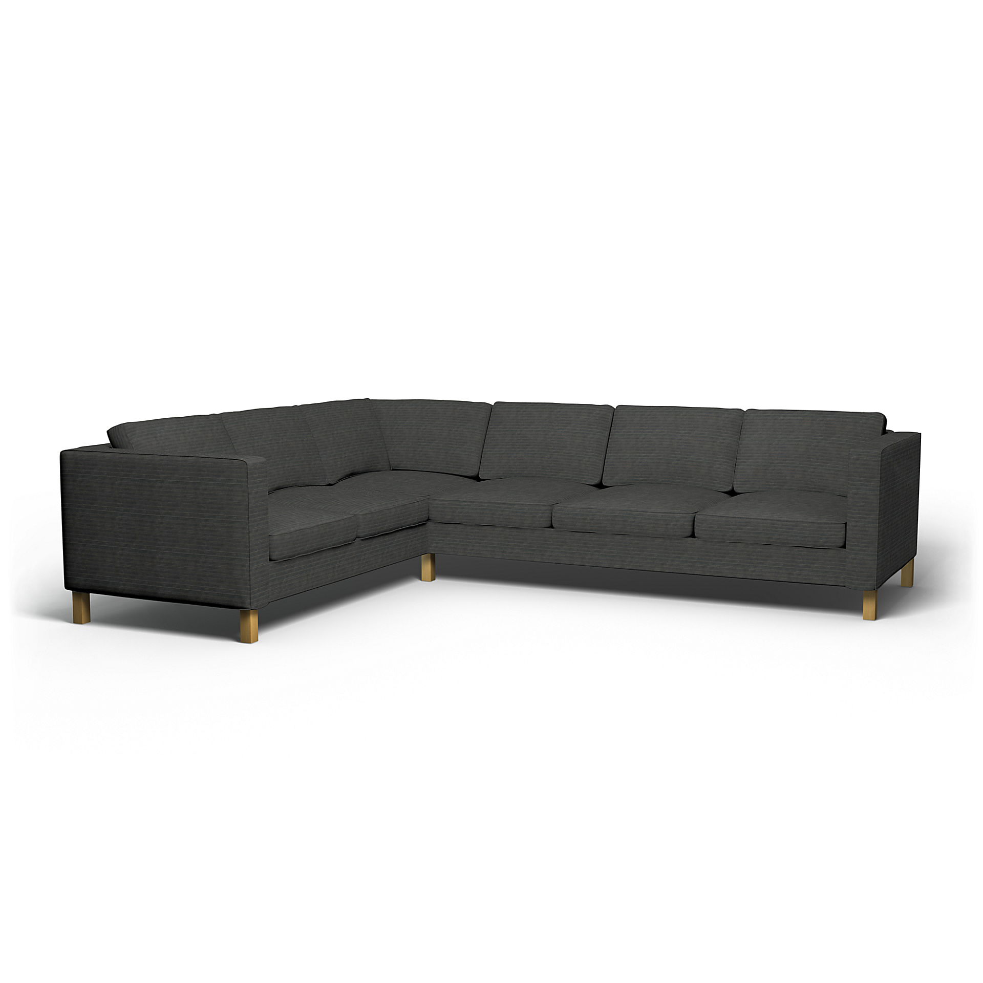 IKEA - Karlanda Corner Sofa Cover (2+3), Licorice, Corduroy - Bemz