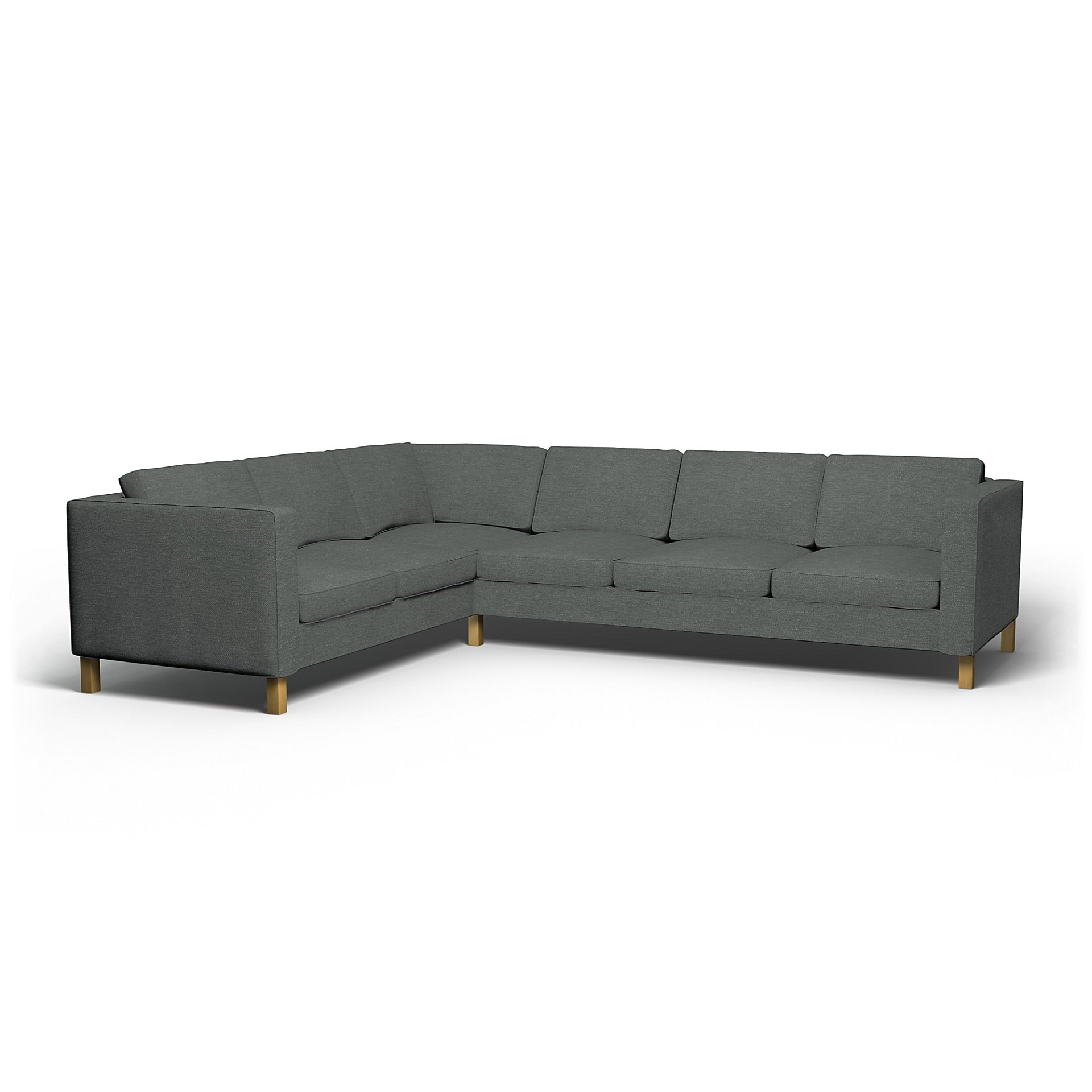 IKEA - Karlanda Corner Sofa Cover (2+3), Laurel, Boucle & Texture - Bemz