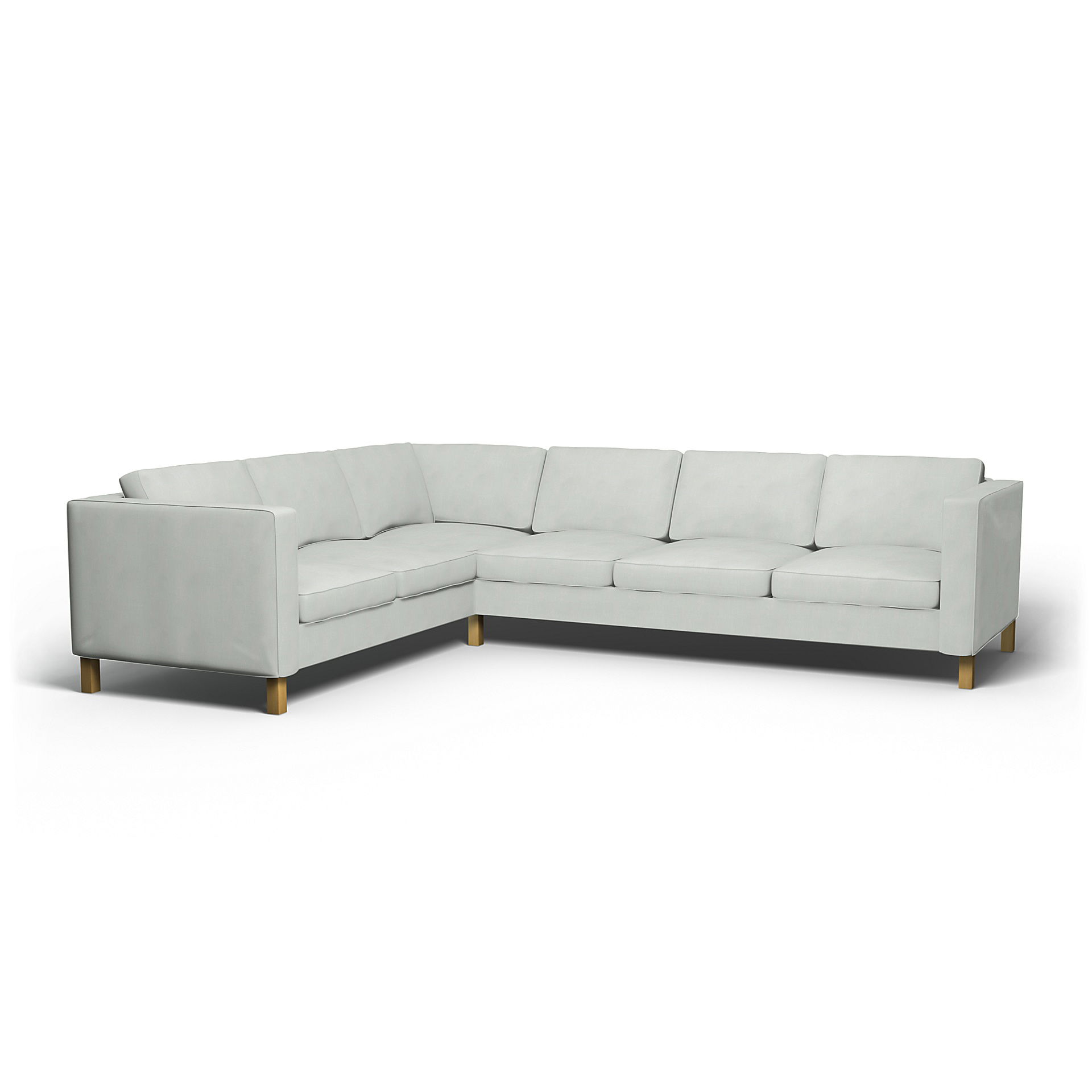 IKEA - Karlanda Corner Sofa Cover (2+3), Silver Grey, Linen - Bemz