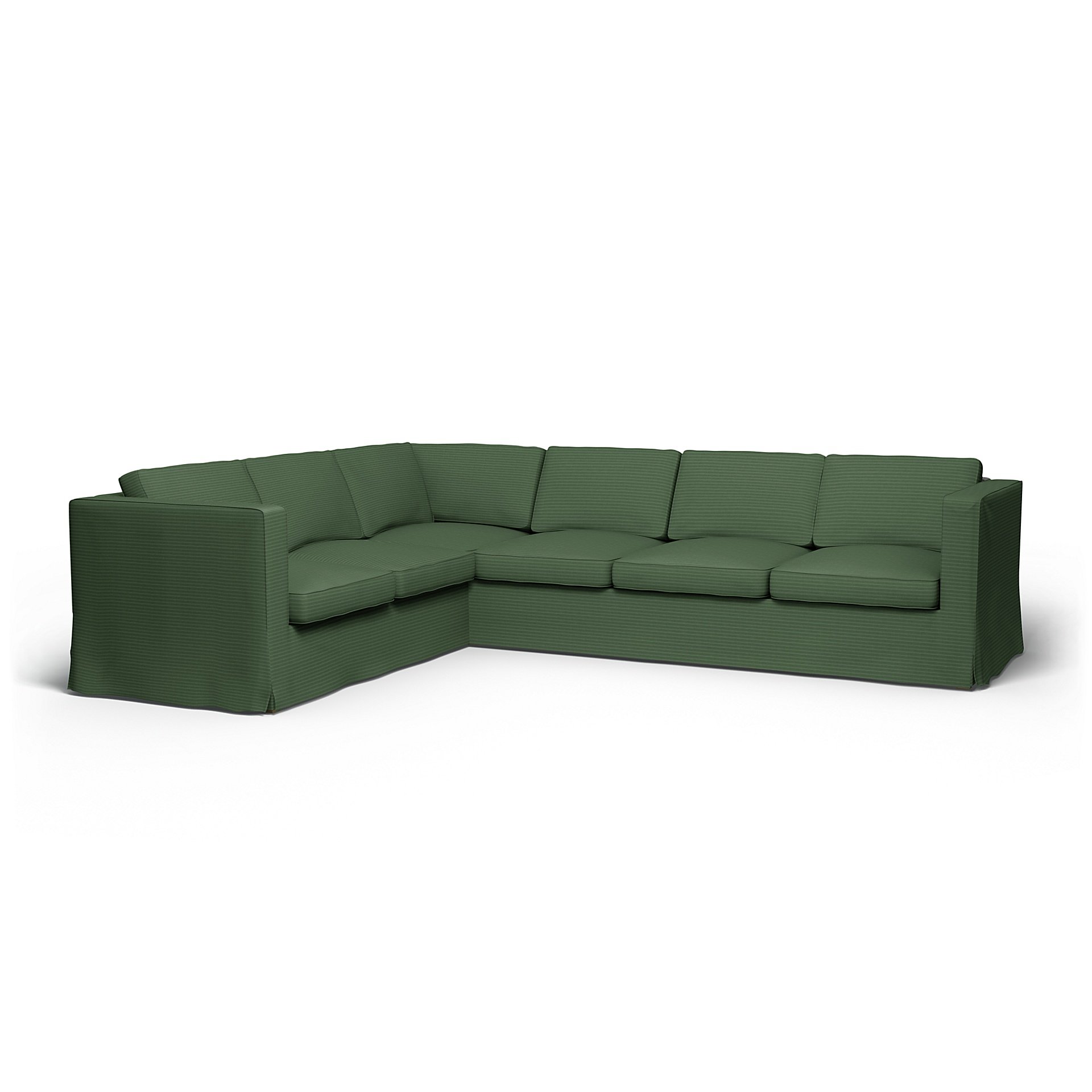 IKEA - Karlanda Corner Sofa Cover (2+3), Palm Green, Corduroy - Bemz