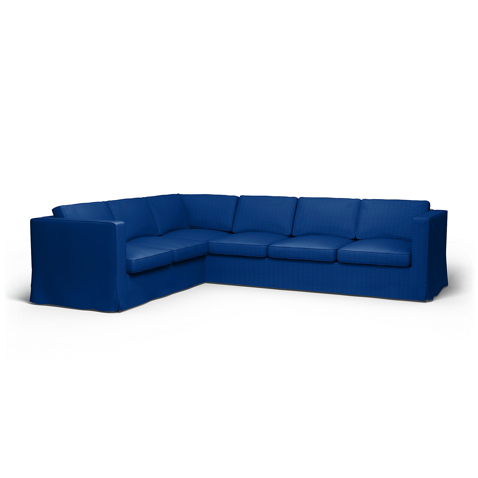 IKEA - Karlanda Corner Sofa Cover (2+3), Lapis Blue, Velvet - Bemz