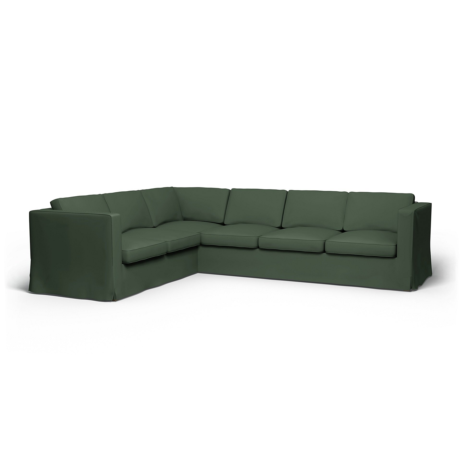 IKEA - Karlanda Corner Sofa Cover (2+3), Thyme, Cotton - Bemz