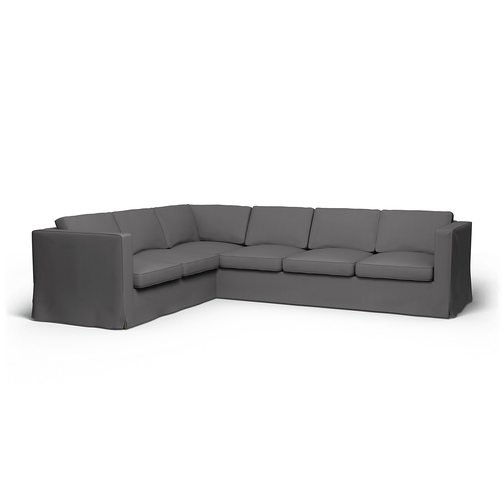 IKEA - Karlanda Corner Sofa Cover (2+3), Smoked Pearl, Cotton - Bemz