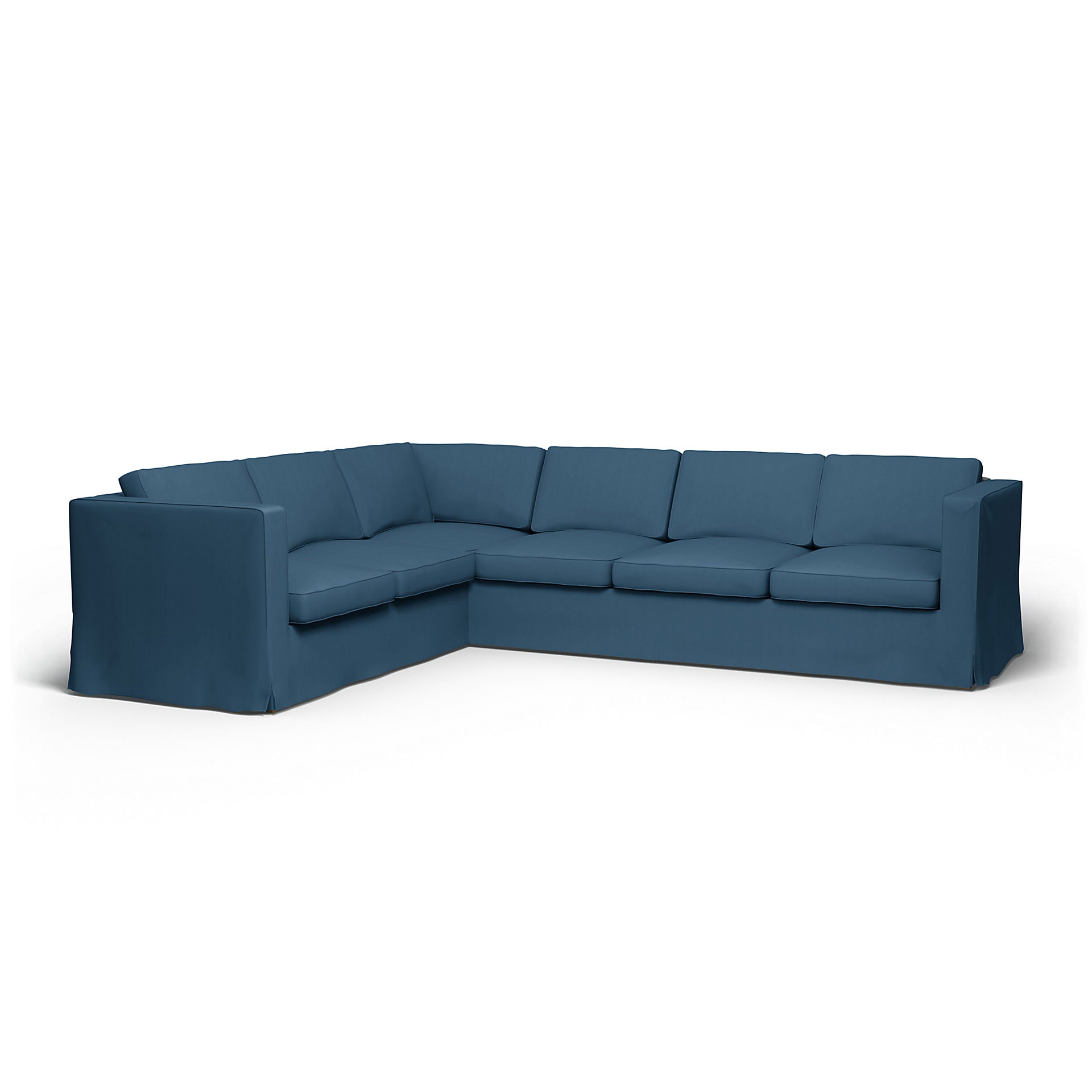 IKEA - Karlanda Corner Sofa Cover (2+3), Real Teal, Cotton - Bemz