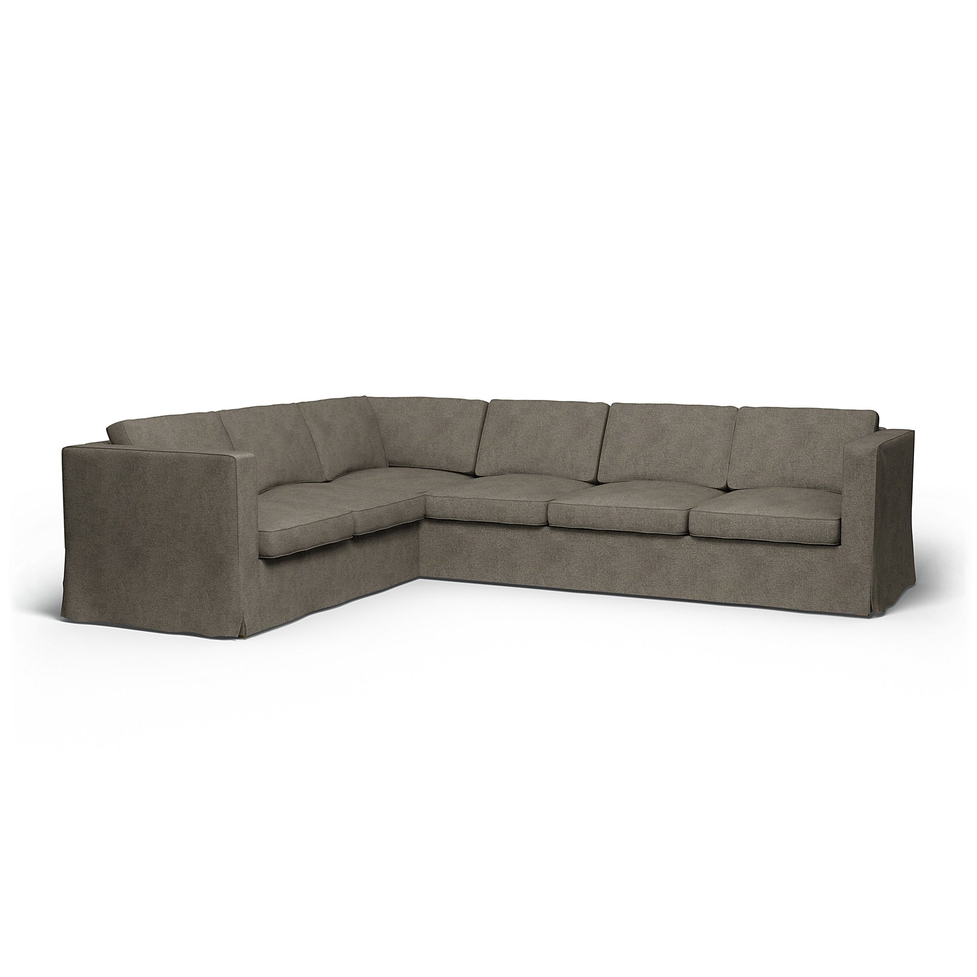 IKEA - Karlanda Corner Sofa Cover (2+3), Taupe, Wool-look - Bemz