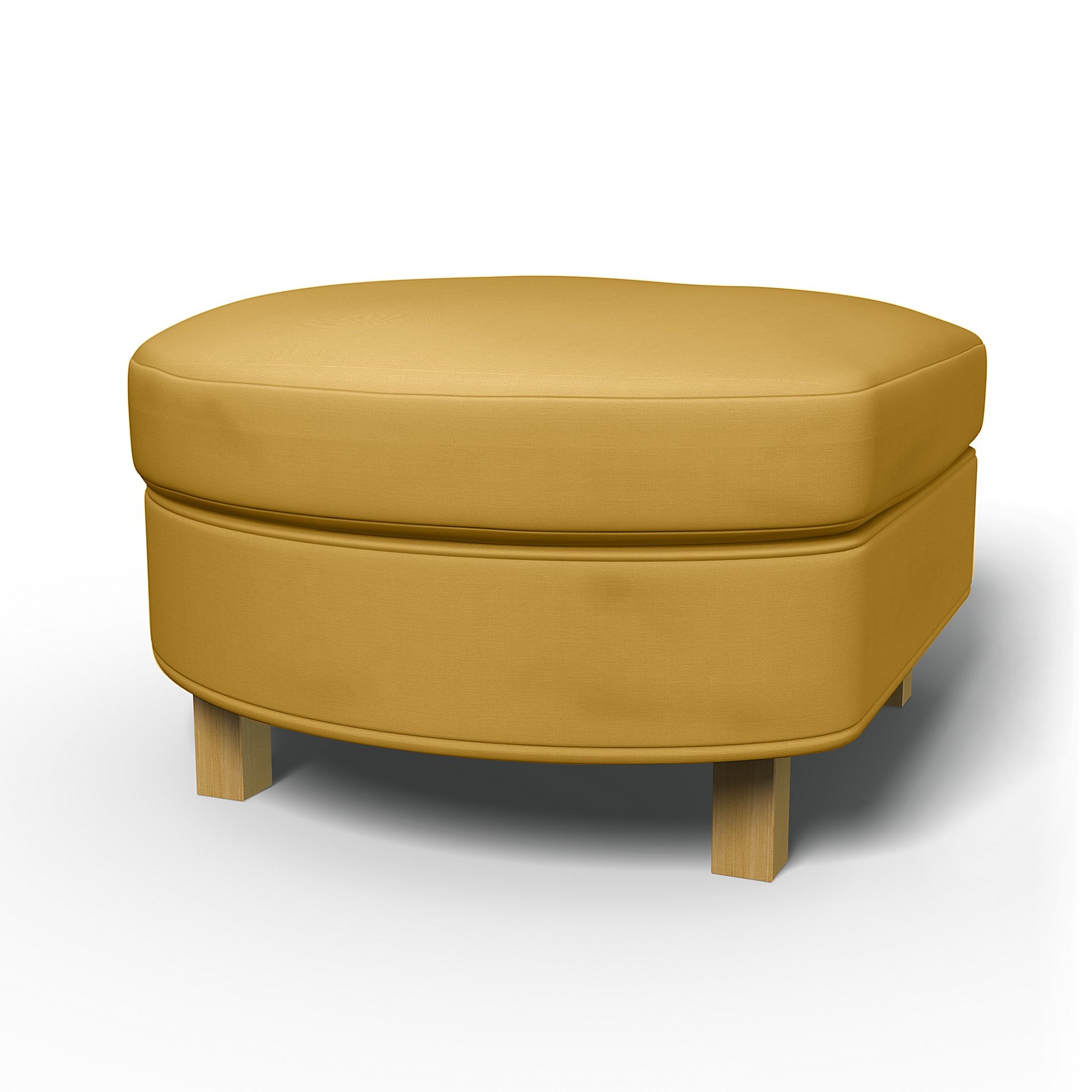 IKEA - Karlanda Footstool Cover, Honey Mustard, Cotton - Bemz
