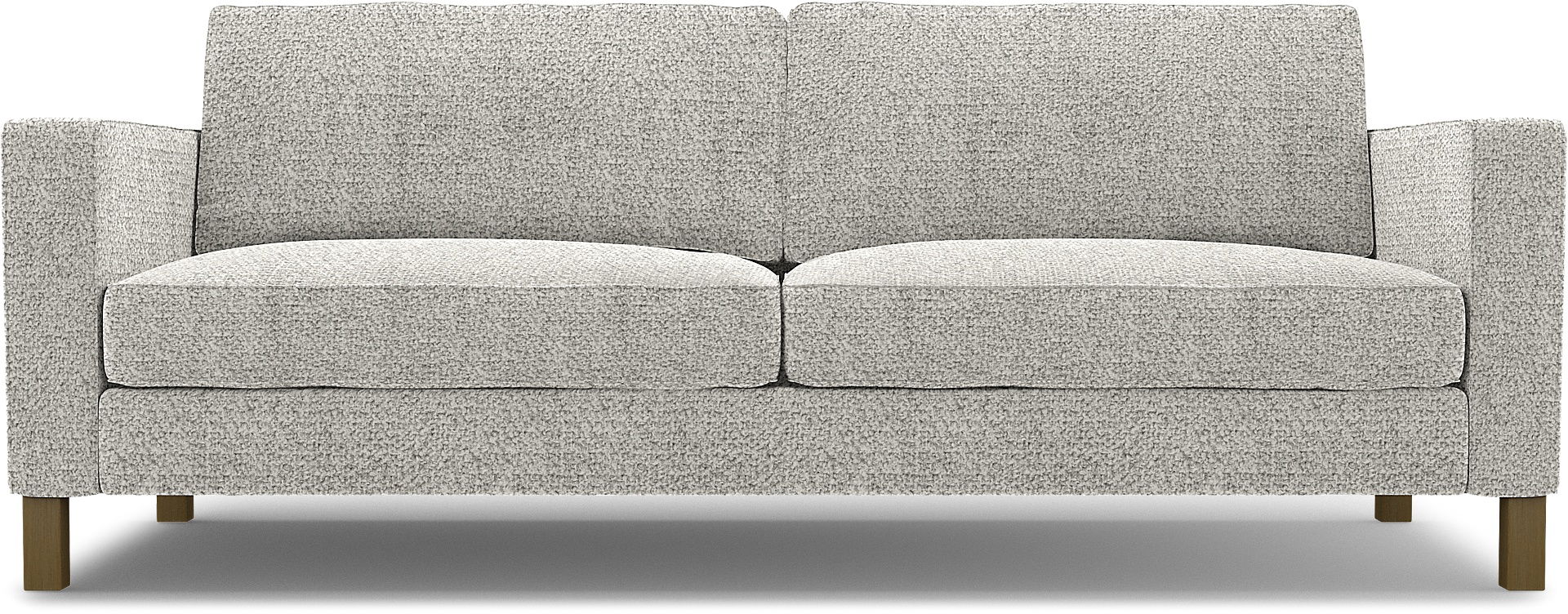 IKEA - Karlstad 3 Seater Sofa Cover, Driftwood, Bouclé & Texture - Bemz