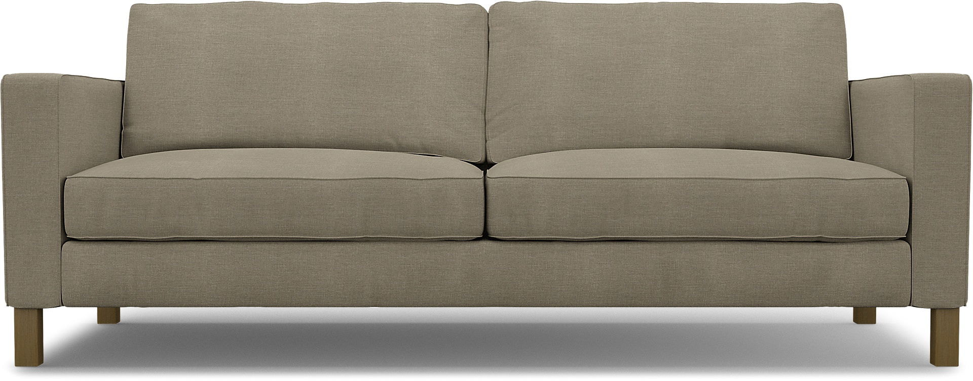 IKEA - Karlstad 3 Seater Sofa Cover, Natural, Linen - Bemz