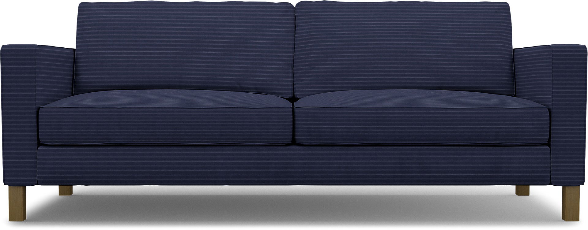 IKEA - Karlstad 3 Seater Sofa Cover, Volcanic Ash, Corduroy - Bemz