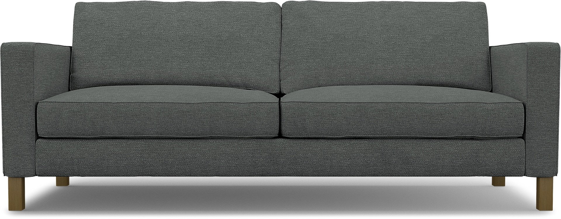 IKEA - Karlstad 3 Seater Sofa Cover, Laurel, Boucle & Texture - Bemz