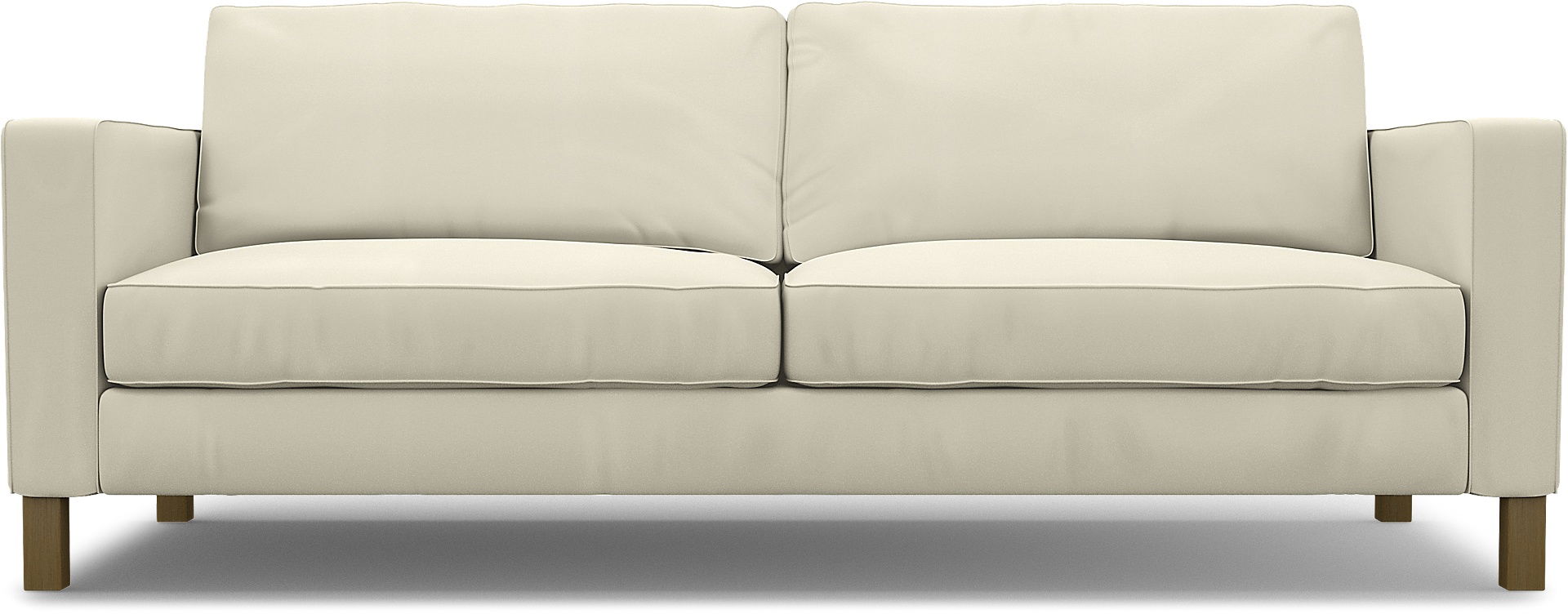 IKEA - Karlstad 3 Seater Sofa Cover, Tofu, Cotton - Bemz