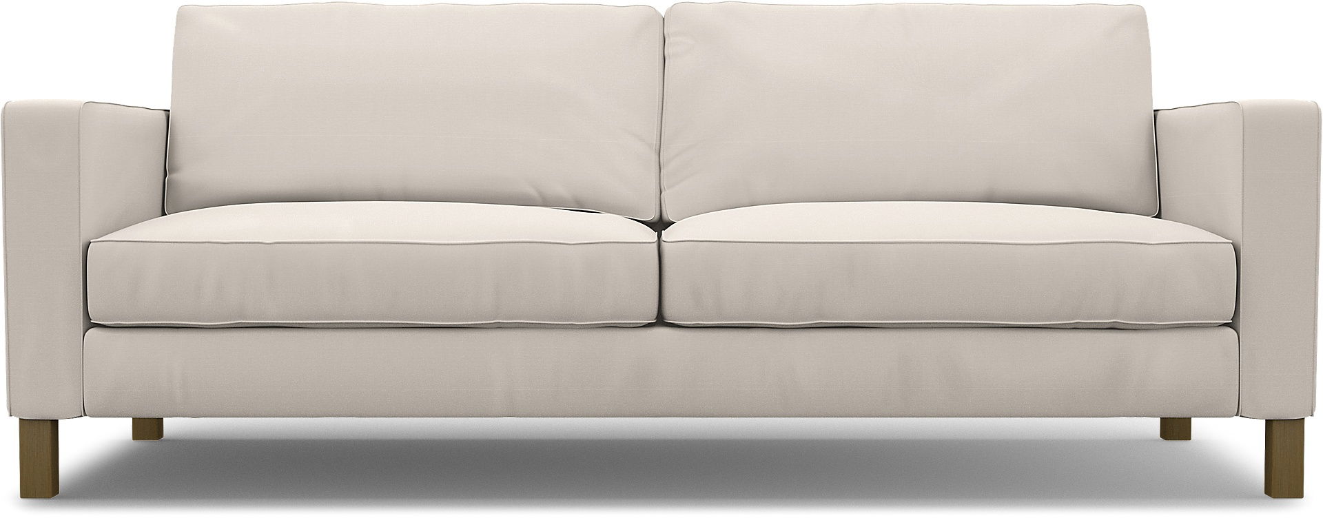 IKEA - Överdrag till Karlstad 3-sitssoffa, Soft White, Bomull - Bemz