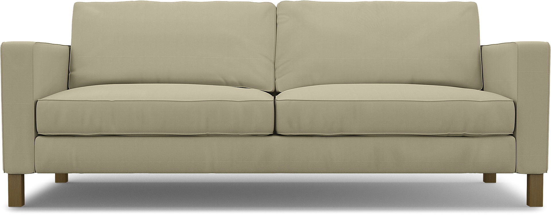 IKEA - Karlstad 3 Seater Sofa Cover, Sand Beige, Cotton - Bemz