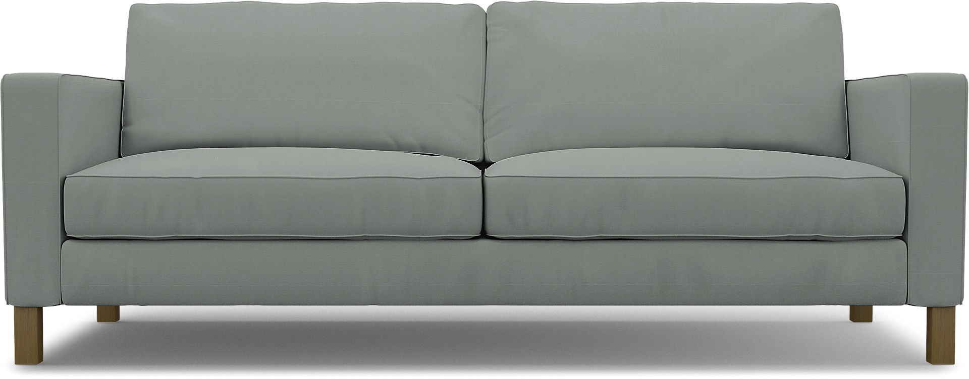 IKEA - Karlstad 3 Seater Sofa Cover, Drizzle, Cotton - Bemz