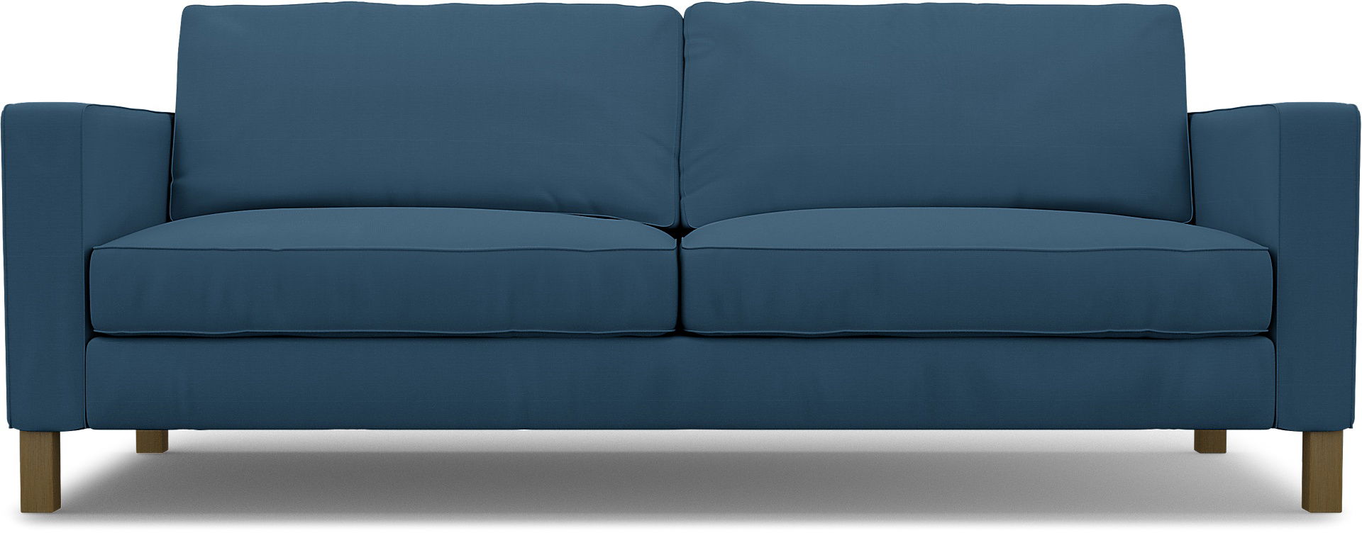 IKEA - Karlstad 3 Seater Sofa Cover, Real Teal, Cotton - Bemz