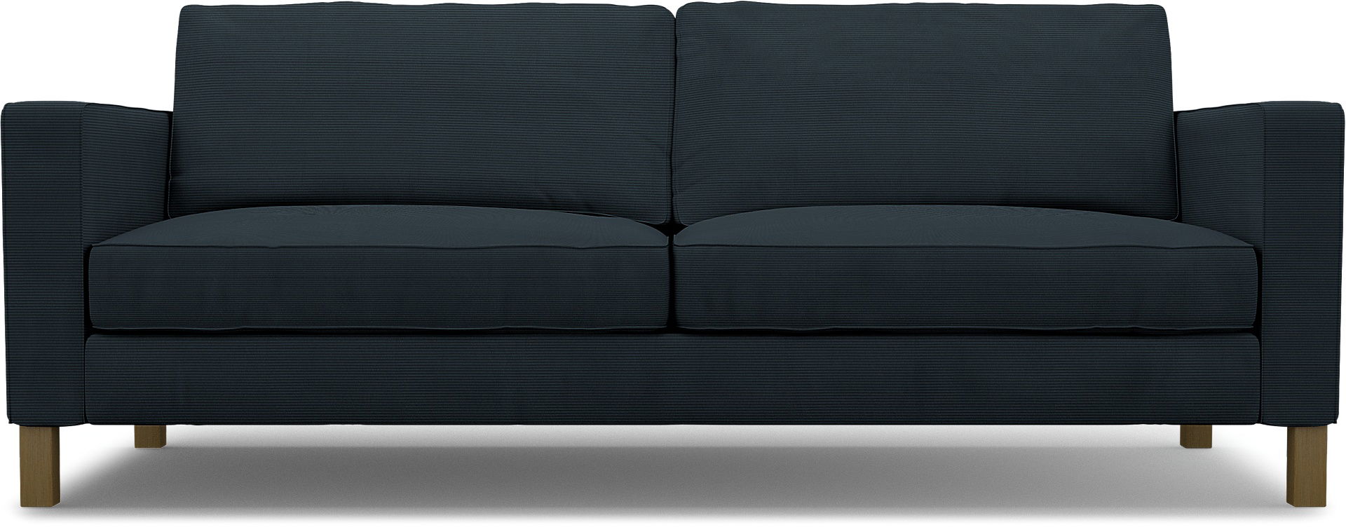 IKEA - Karlstad 3 Seater Sofa Cover, Orion Blue, Corduroy - Bemz