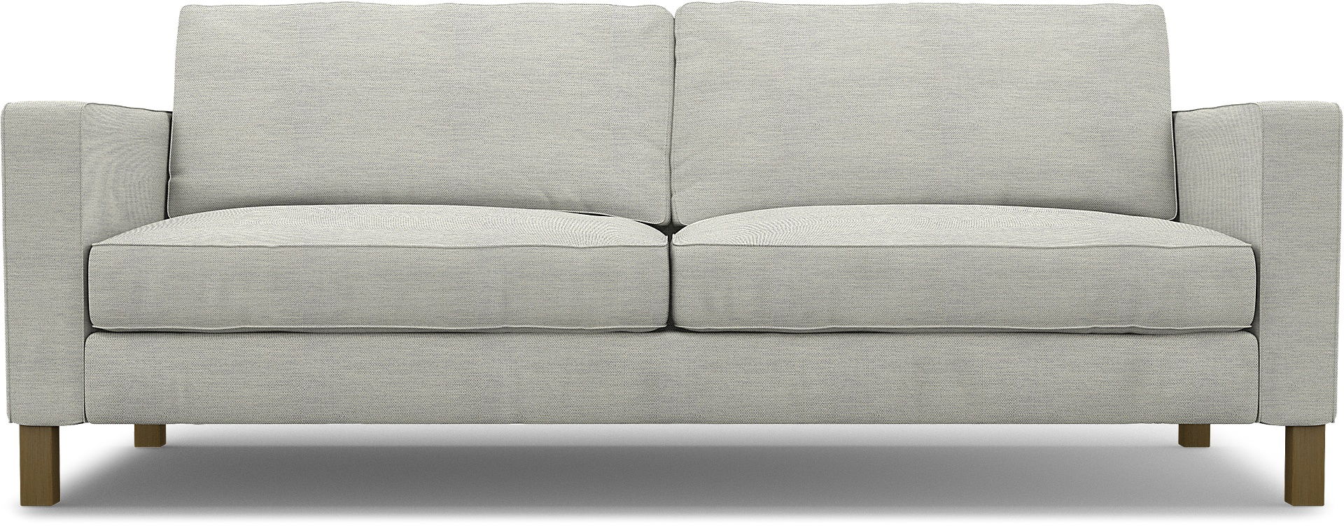 IKEA - Karlstad 3 Seater Sofa Cover, Silver Grey, Cotton - Bemz