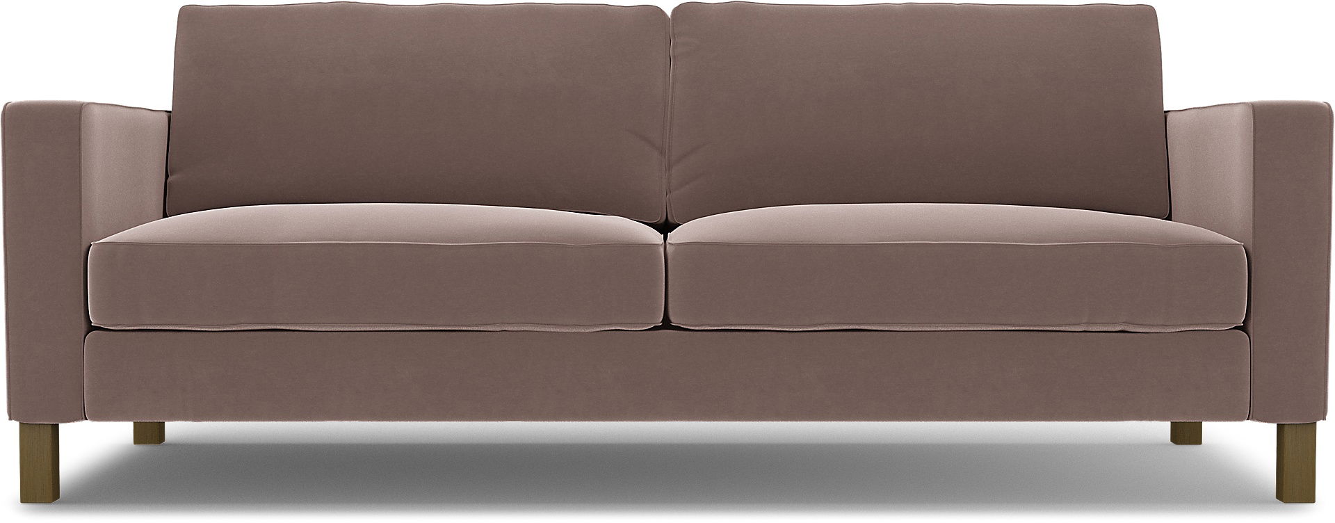IKEA - Karlstad 3 Seater Sofa Cover, Lavender, Velvet - Bemz