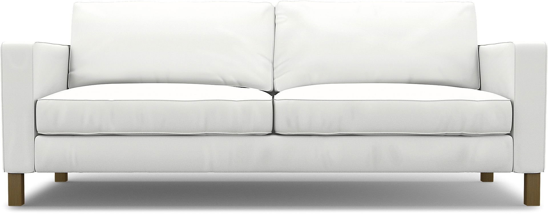 IKEA - Karlstad 3 Seater Sofa Cover, Absolute White, Linen - Bemz