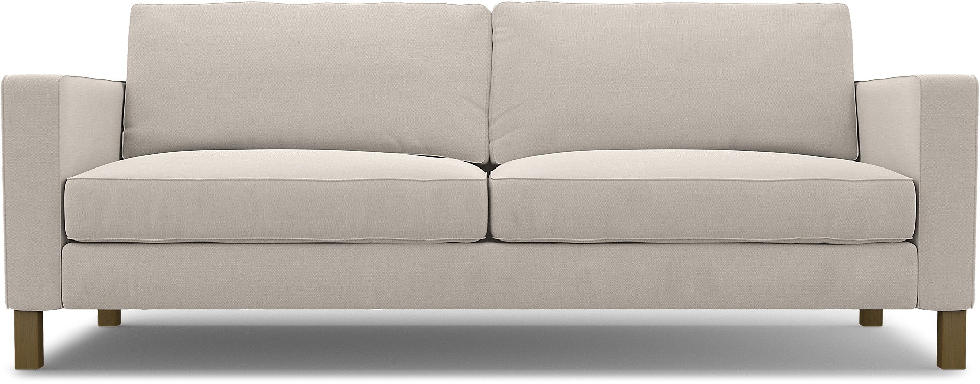 IKEA - Karlstad 3 Seater Sofa Cover, Chalk, Linen - Bemz