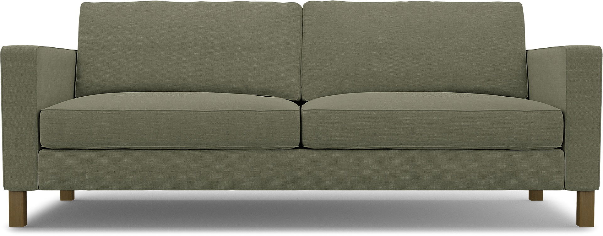IKEA - Karlstad 3 Seater Sofa Cover, Sage, Linen - Bemz