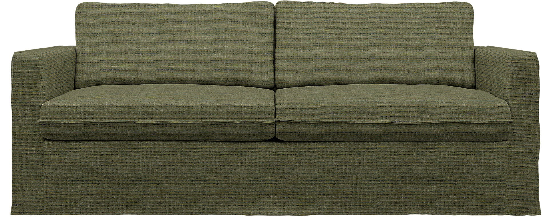 IKEA - Karlstad 3 Seater Sofa Cover, Meadow Green, Bouclé & Texture - Bemz