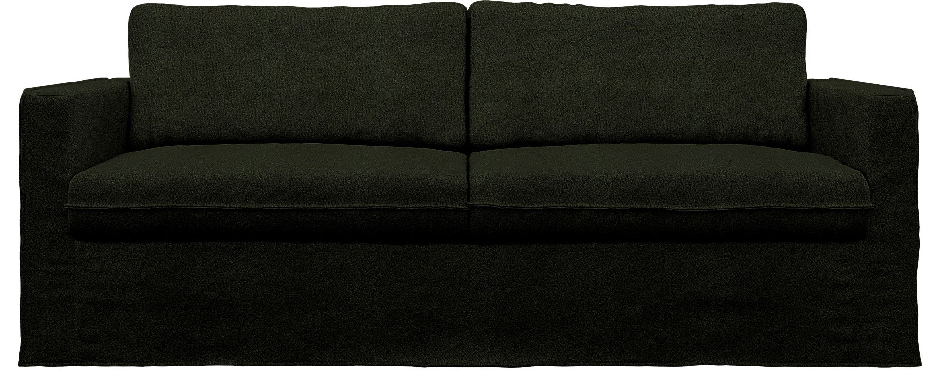 IKEA - Karlstad 3 Seater Sofa Cover, Dark Moss Green, BEMZ NATURE'S PALETTE COLLECTION - Bemz