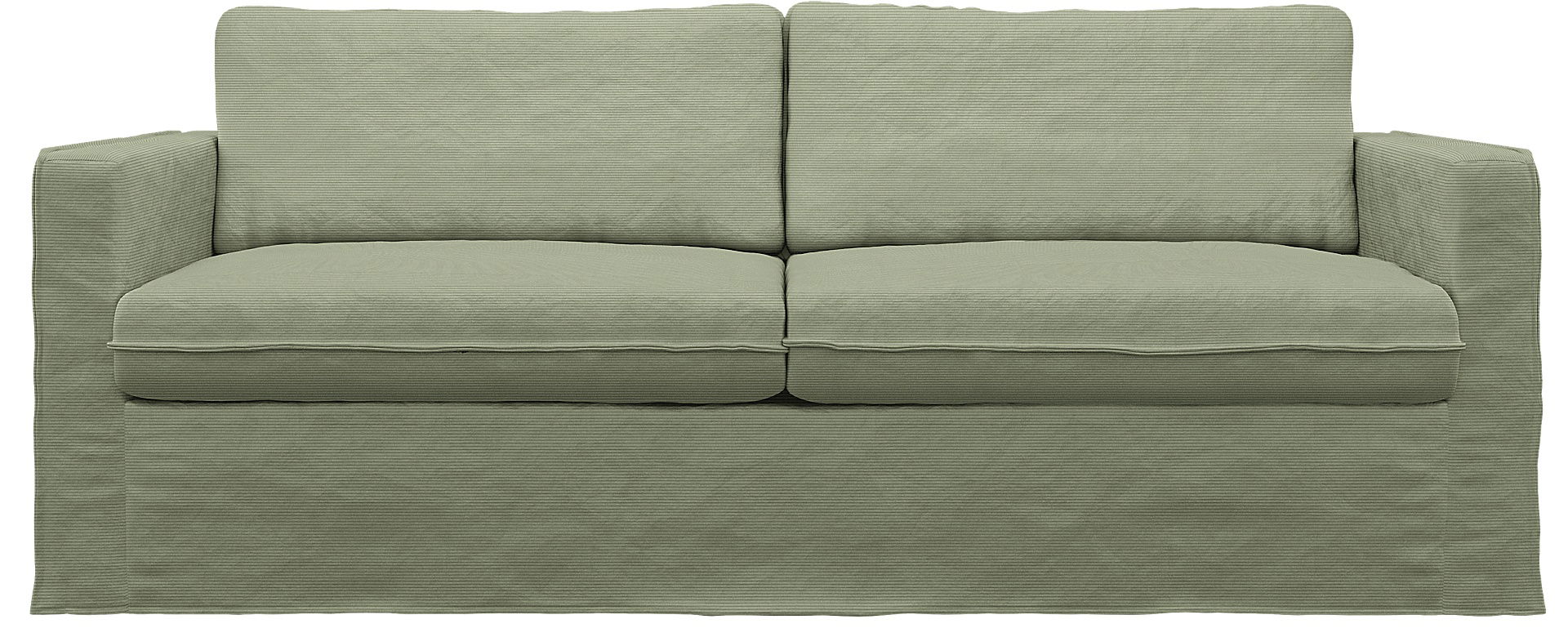 IKEA - Karlstad 3 Seater Sofa Cover, Seagrass, Corduroy - Bemz