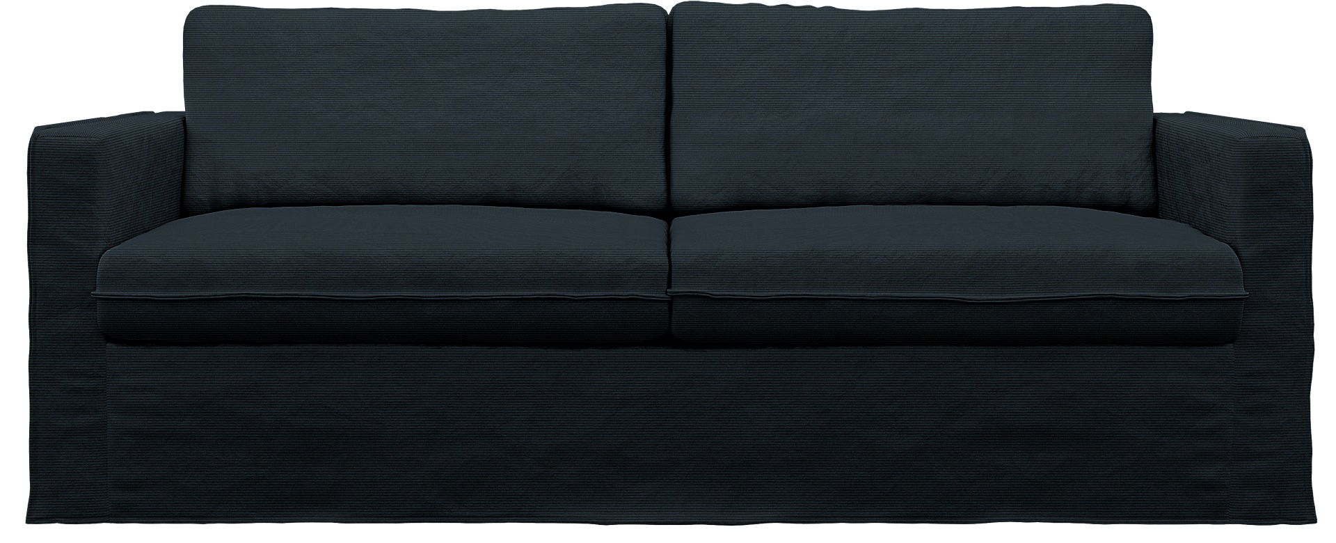 IKEA - Karlstad 3 Seater Sofa Cover, Orion Blue, Corduroy - Bemz