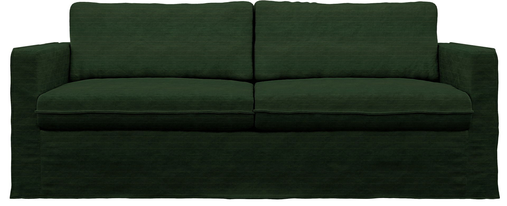 IKEA - Karlstad 3 Seater Sofa Cover, Deep Green, BEMZ NATURE'S PALETTE COLLECTION - Bemz