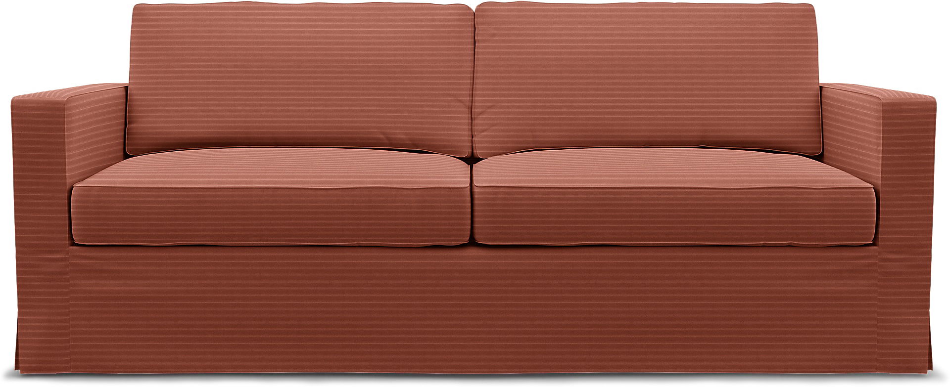 IKEA - Karlstad 3 Seater Sofa Cover, Retro Pink, Corduroy - Bemz