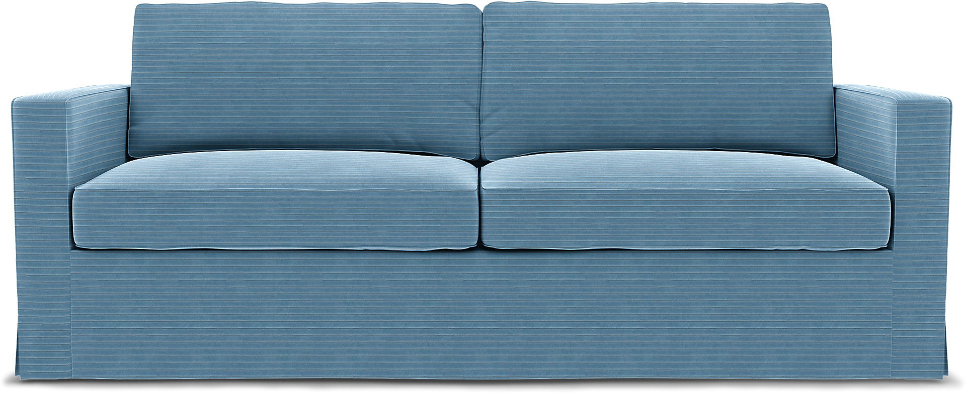 IKEA - Karlstad 3 Seater Sofa Cover, Sky Blue, Corduroy - Bemz