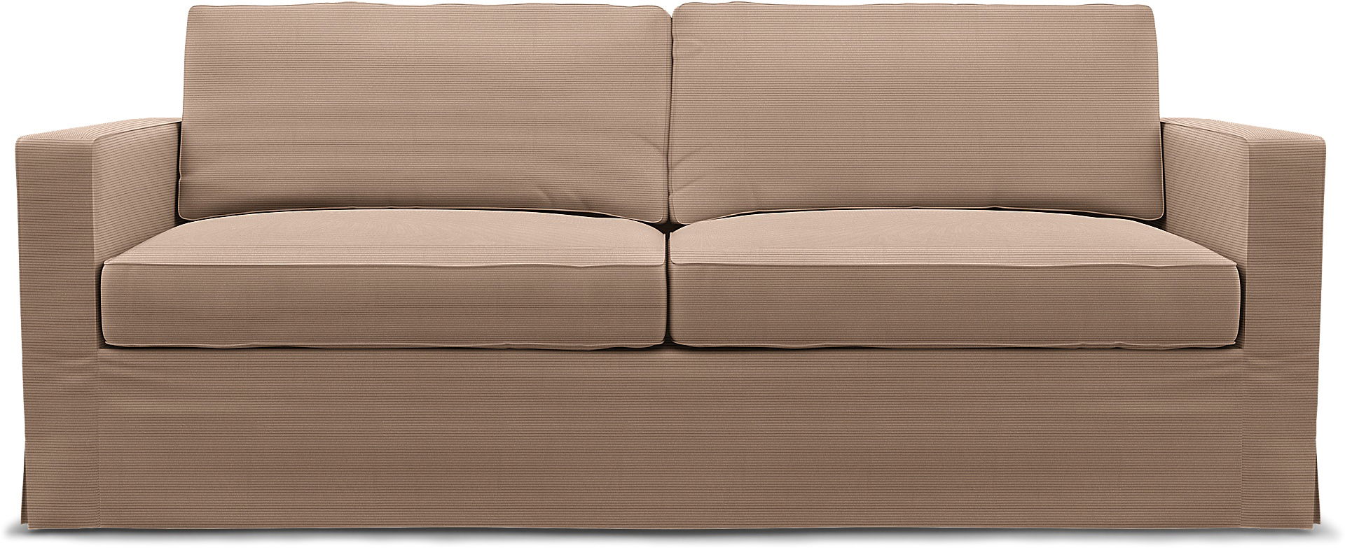 IKEA - Karlstad 3 Seater Sofa Cover, Dusty Rose, Corduroy - Bemz
