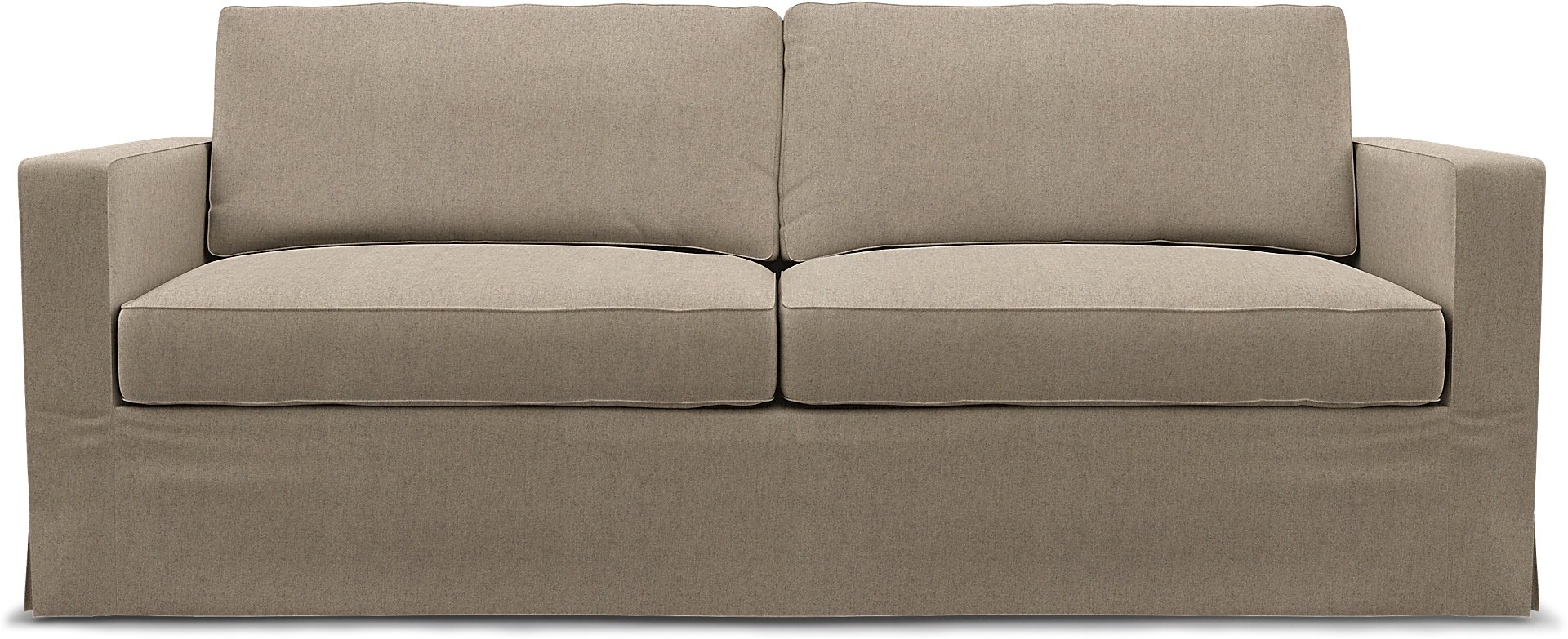 IKEA - Karlstad 3 Seater Sofa Cover, Birch, Wool - Bemz