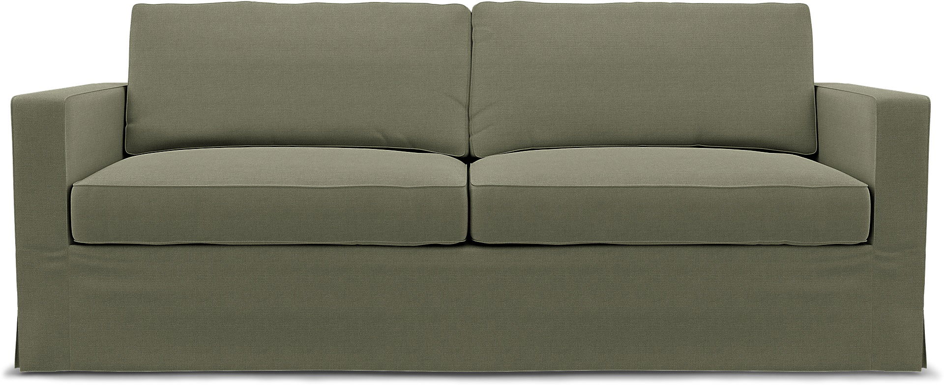 IKEA - Karlstad 3 Seater Sofa Cover, Sage, Linen - Bemz