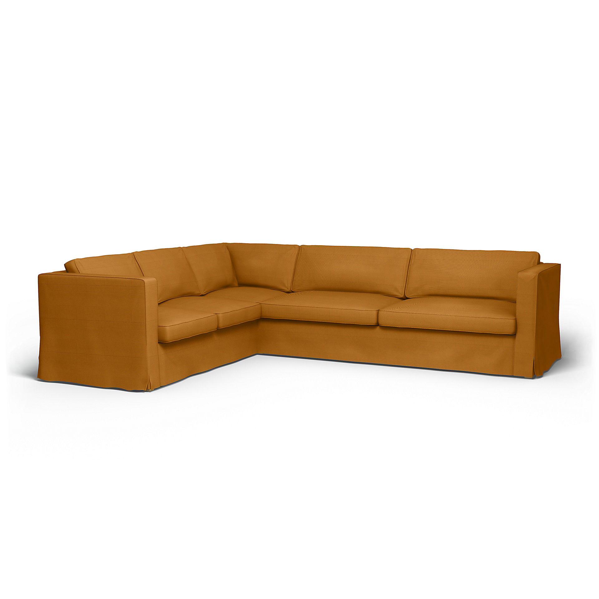 IKEA - Karlstad Corner Sofa Cover (2+3), Saffron, Corduroy - Bemz