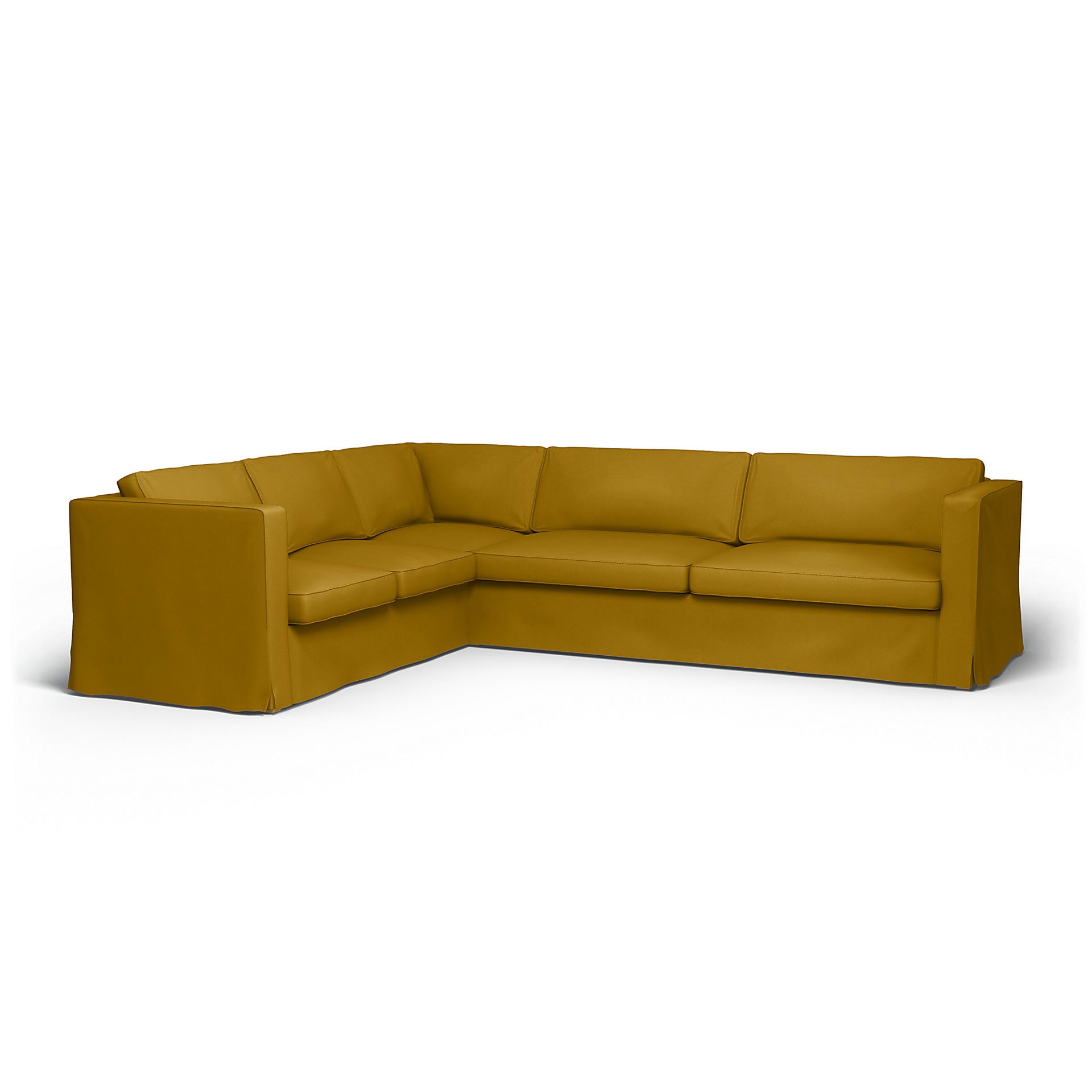 IKEA - Karlstad Corner Sofa Cover (2+3), Dijon, Velvet - Bemz