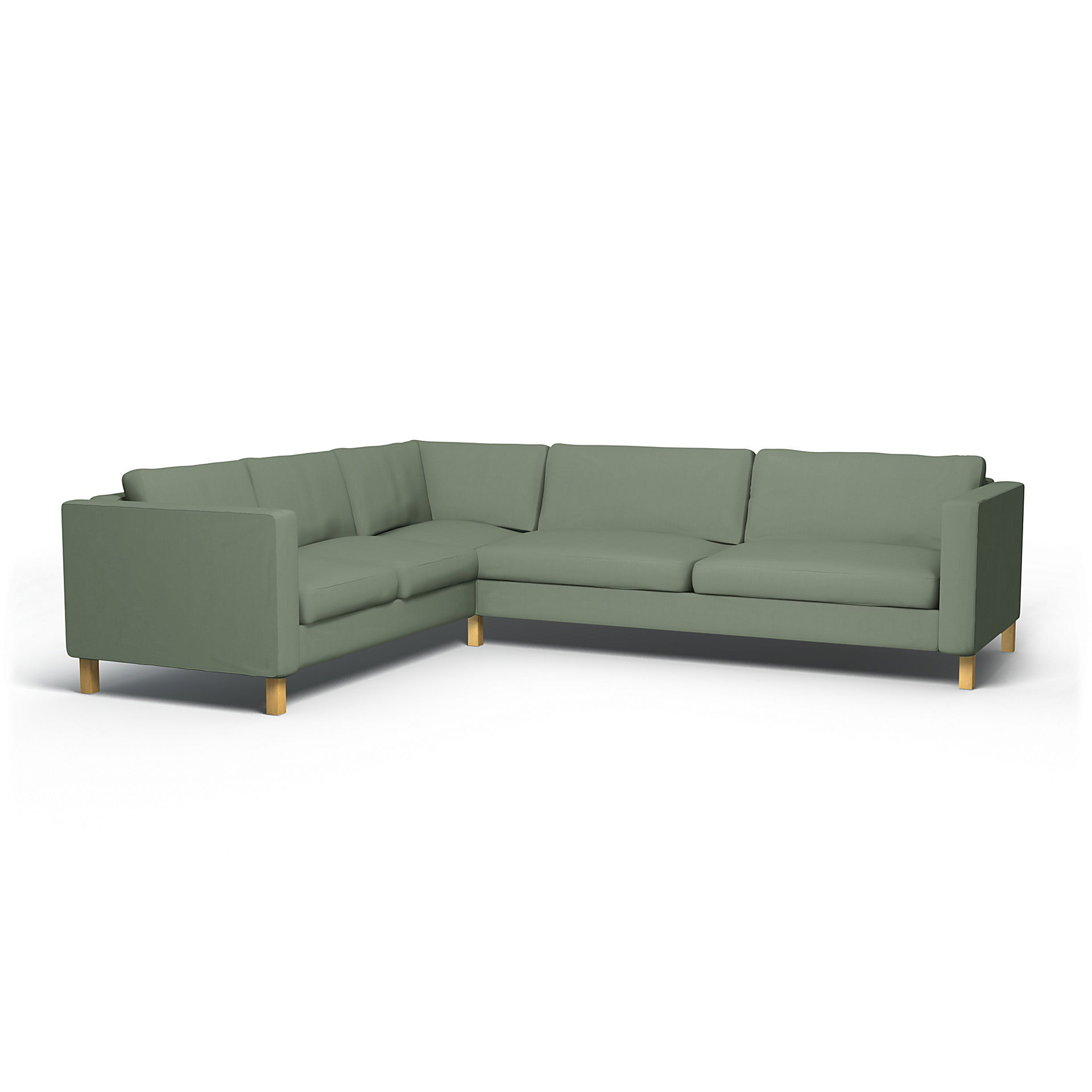 IKEA - Karlstad Corner Sofa Cover (2+3), Seagrass, Cotton - Bemz