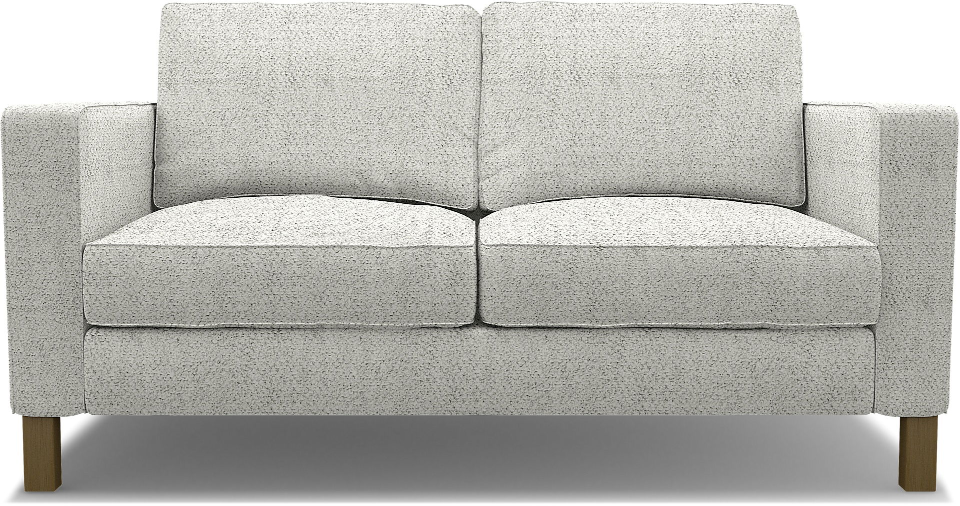 IKEA - Karlstad 2 Seater Sofa Cover, Ivory, Bouclé & Texture - Bemz