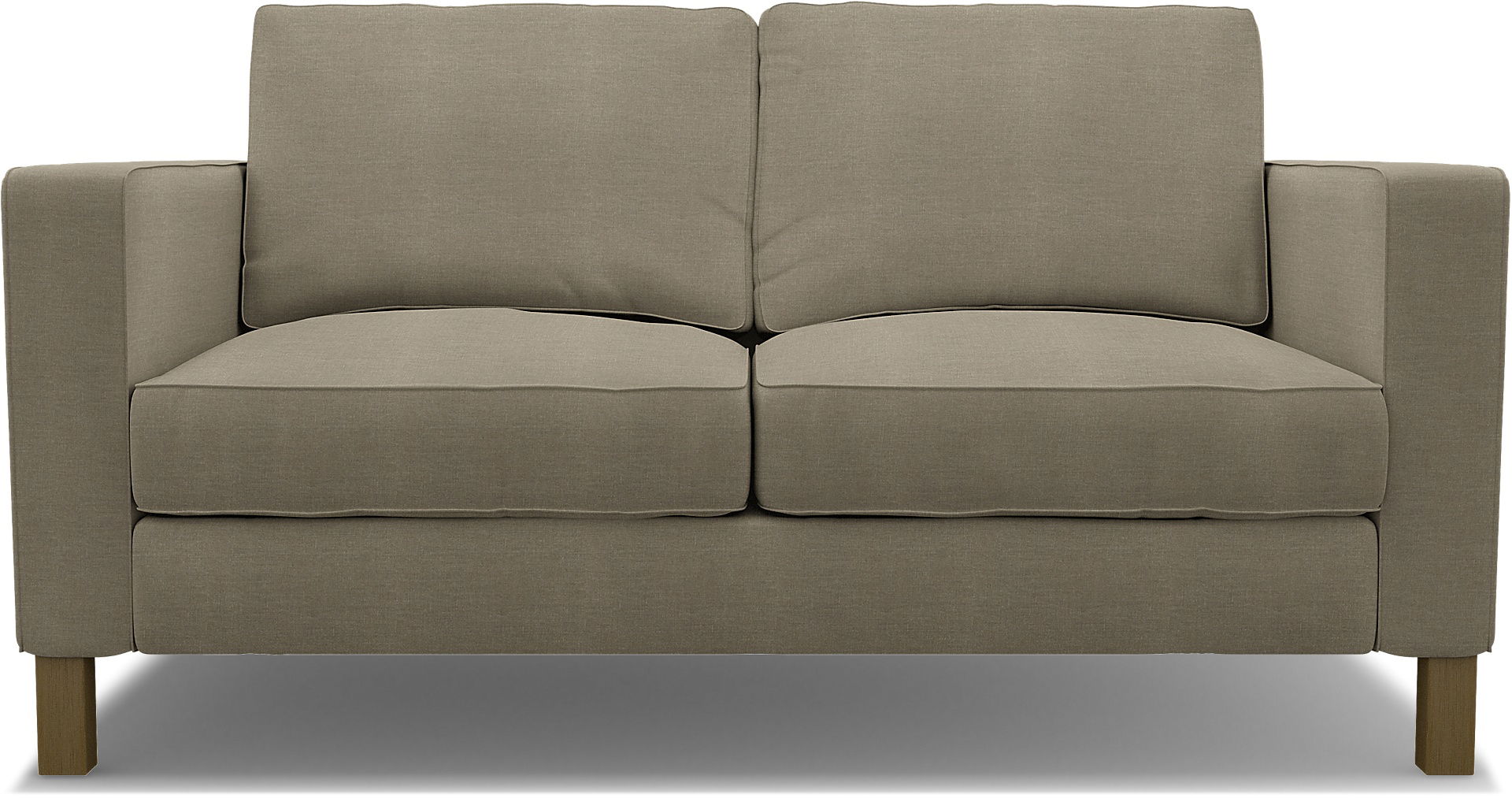 IKEA - Karlstad 2 Seater Sofa Cover, Natural, Linen - Bemz