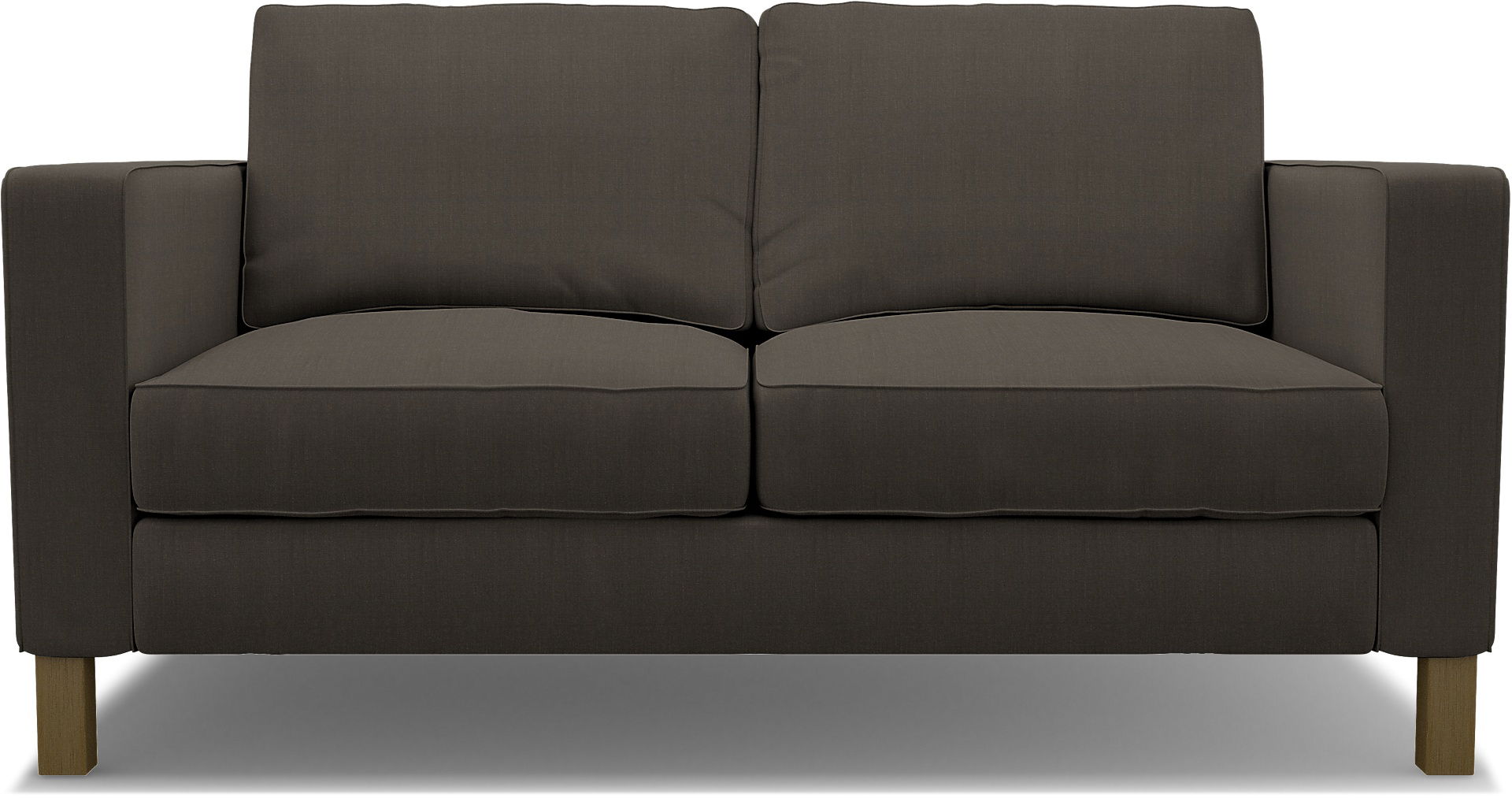 IKEA - Karlstad 2 Seater Sofa Cover, Mocha, Linen - Bemz