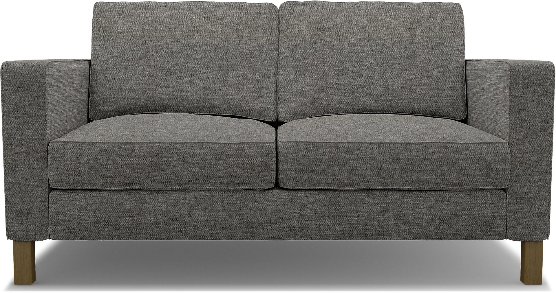 IKEA - Karlstad 2 Seater Sofa Cover, Taupe, Boucle & Texture - Bemz