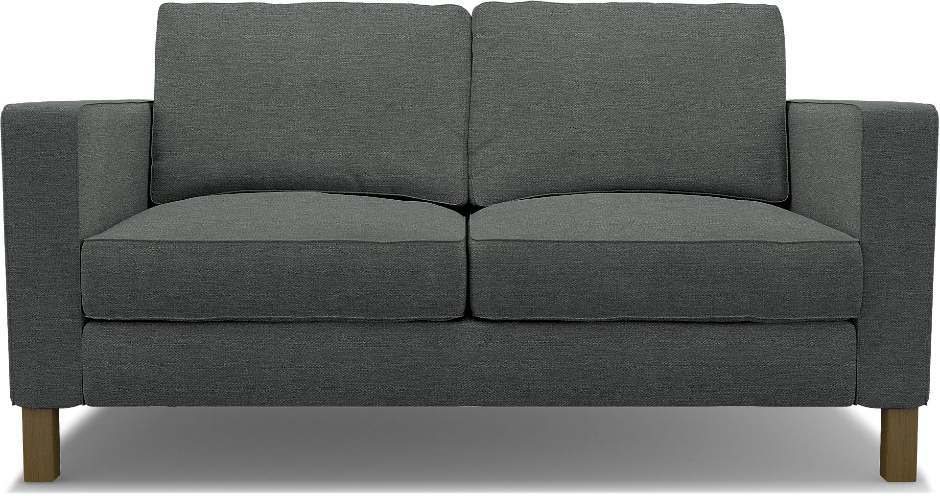 IKEA - Karlstad 2 Seater Sofa Cover, Laurel, Bouclé & Texture - Bemz