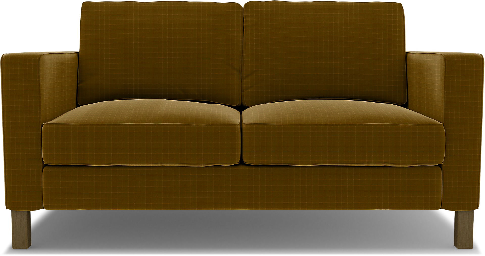 IKEA - Karlstad 2 Seater Sofa Cover, Turmeric, Velvet - Bemz